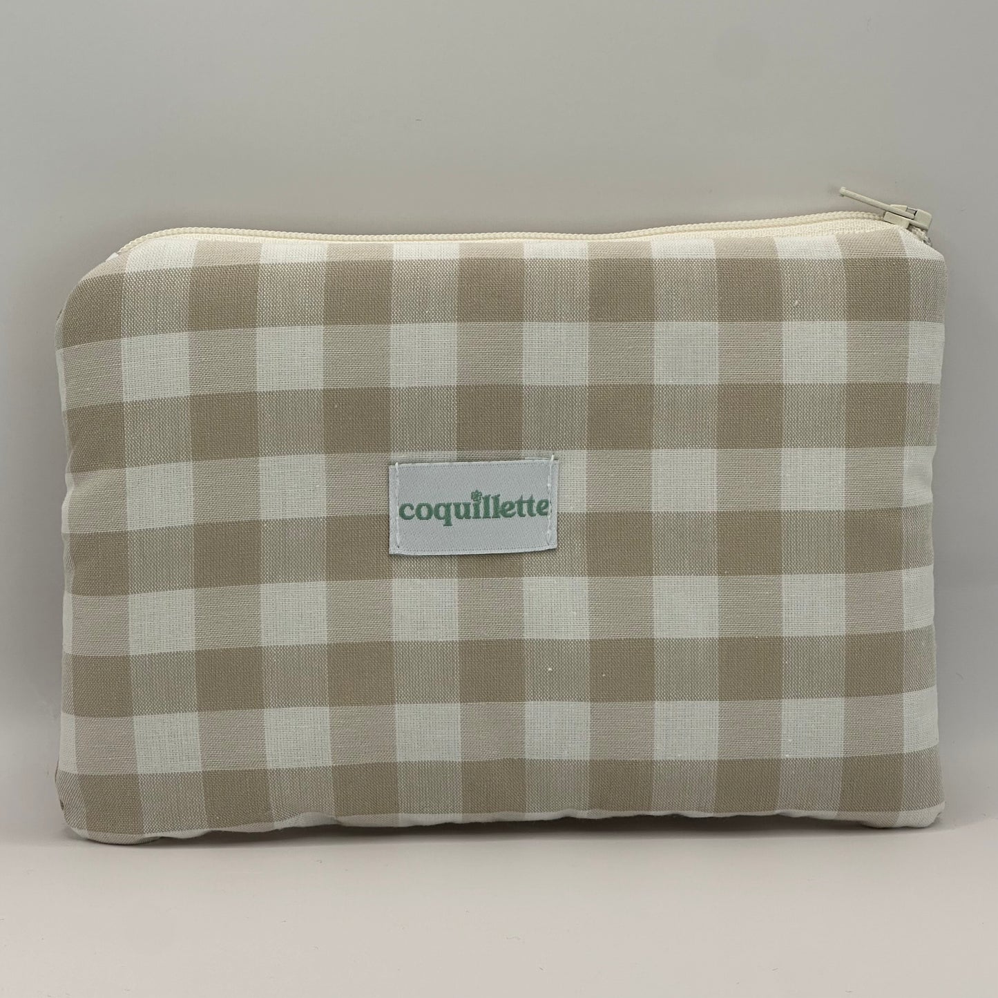 Pochette Vichy Beige