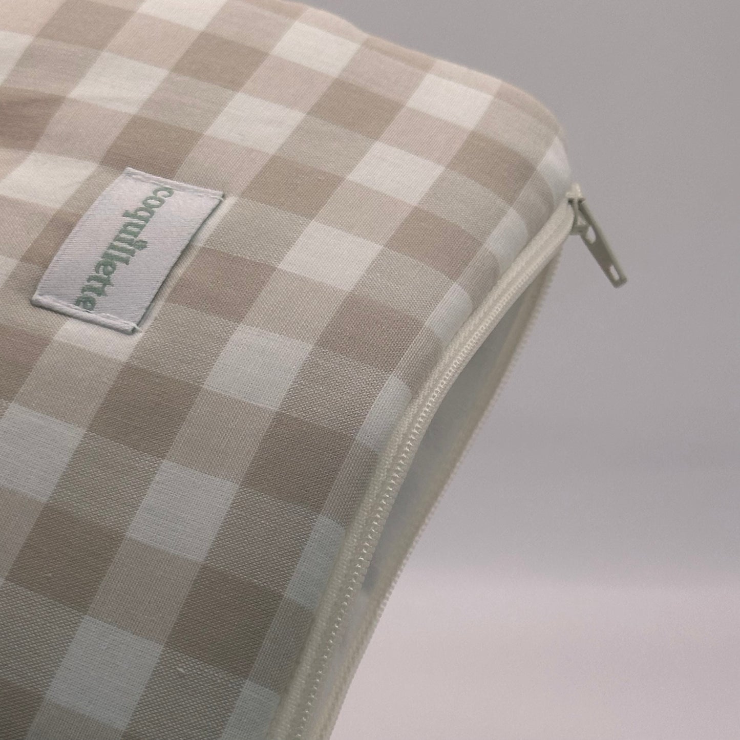 Pochette Vichy Beige
