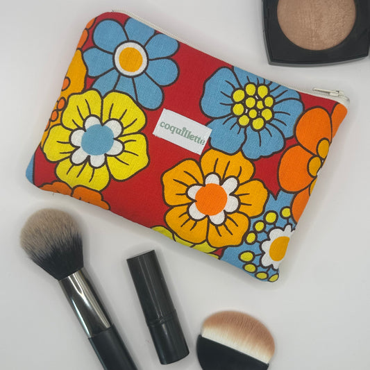 Pochette Rouge Fleurs