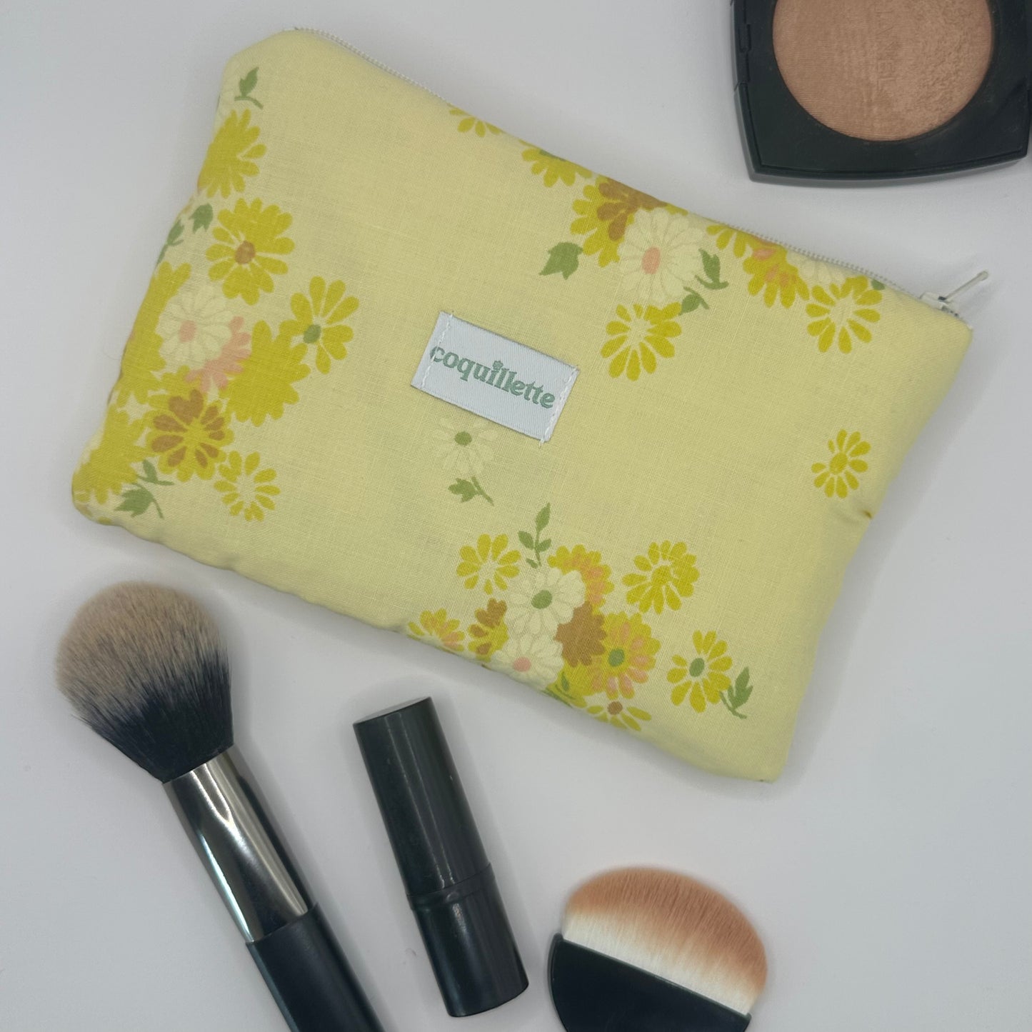 Pochette Fleurs Jaune