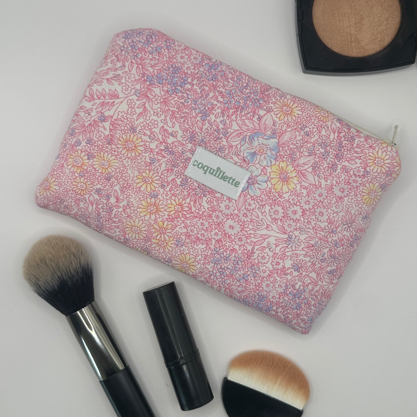 Pochette Fleurs Rose