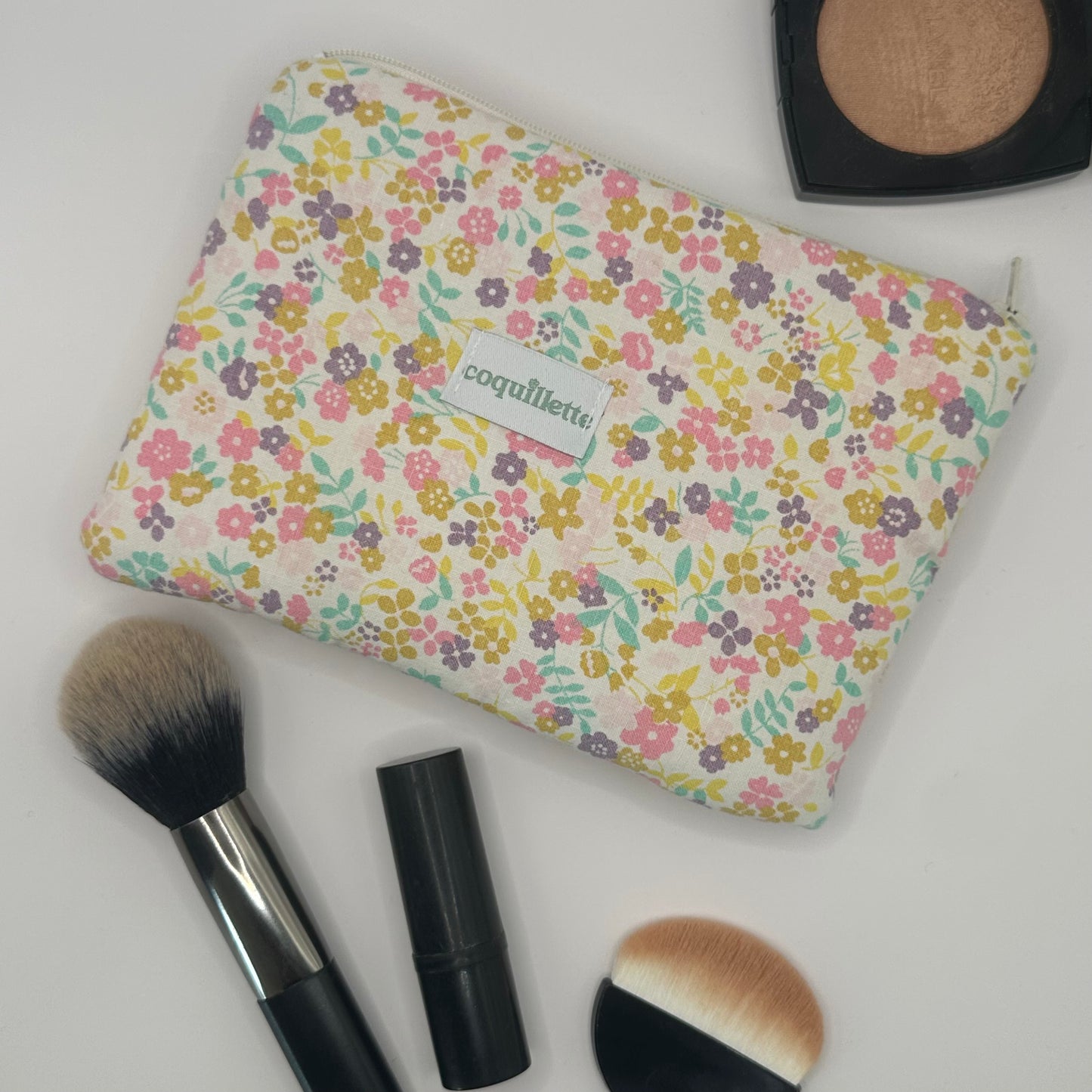 Pochette Fleurs Rose