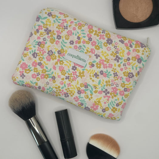 Pochette Fleurs Rose