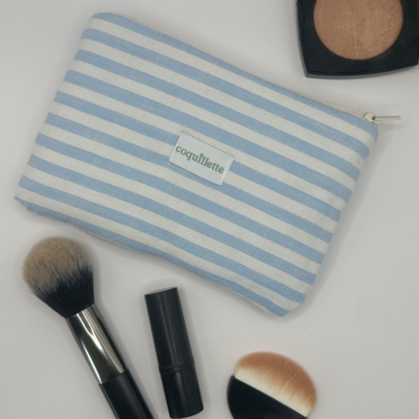 Pochette Rayé Bleu