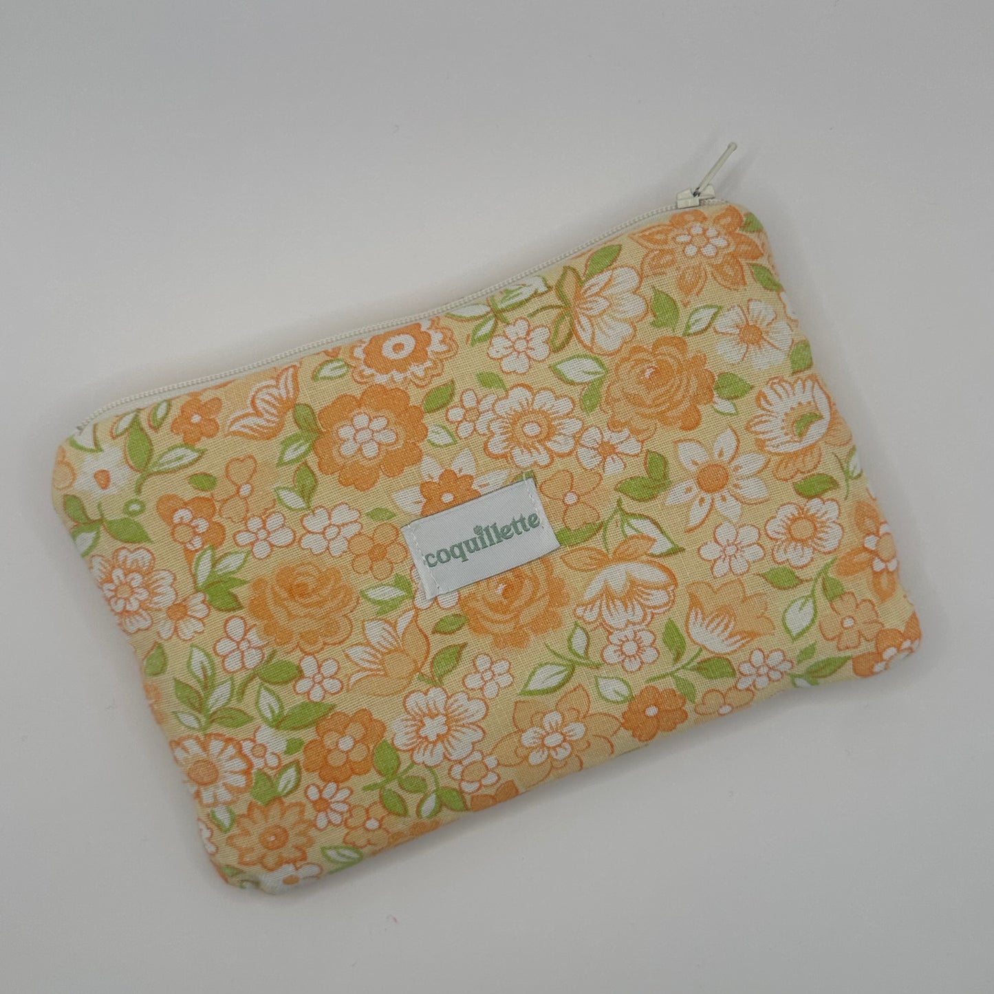 Pochette Orange Fleurs