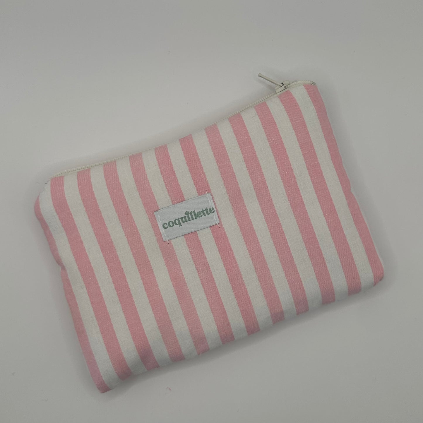 Pochette Rayée Rose