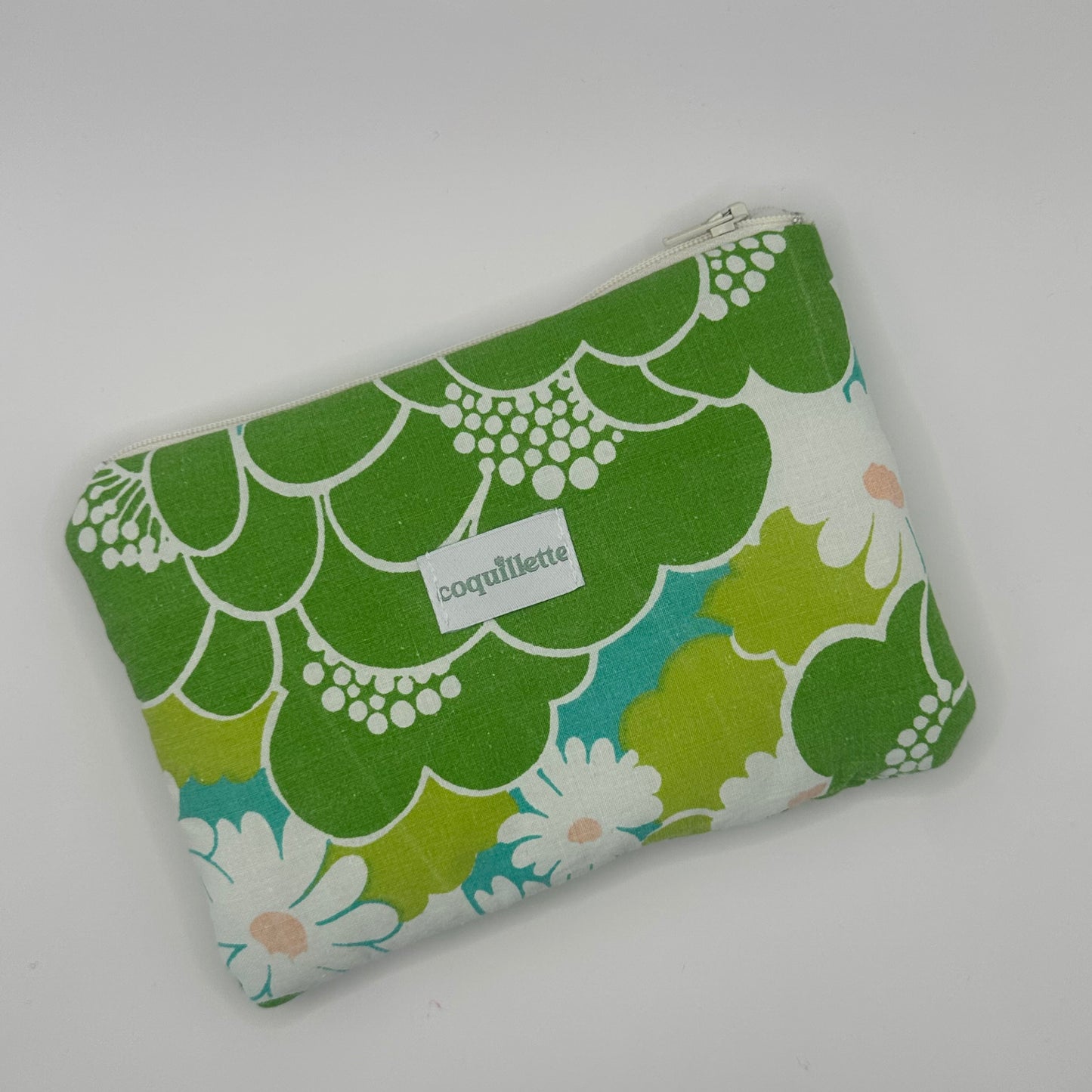 Pochette Fleurs Vert