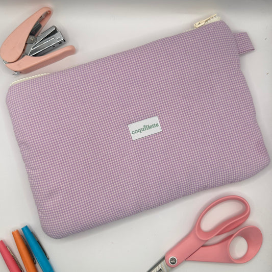 Grande Pochette Vichy Mauve