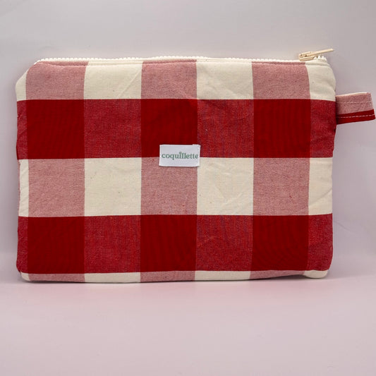 Grande Pochette Vichy Rouge