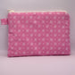 Grande Pochette Rose Fleurs