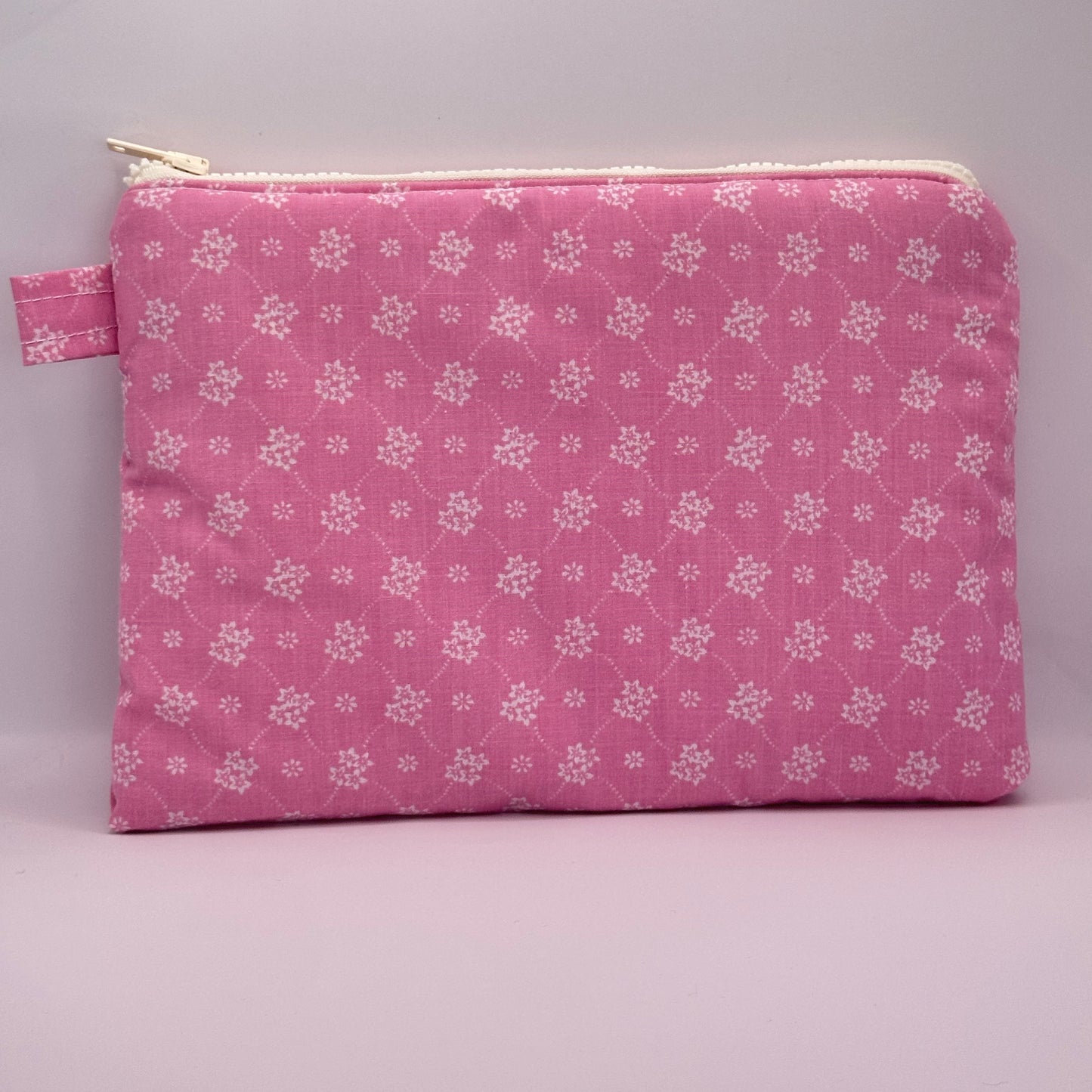 Grande Pochette Rose Fleurs