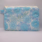 Grande Pochette Fleurs Bleu