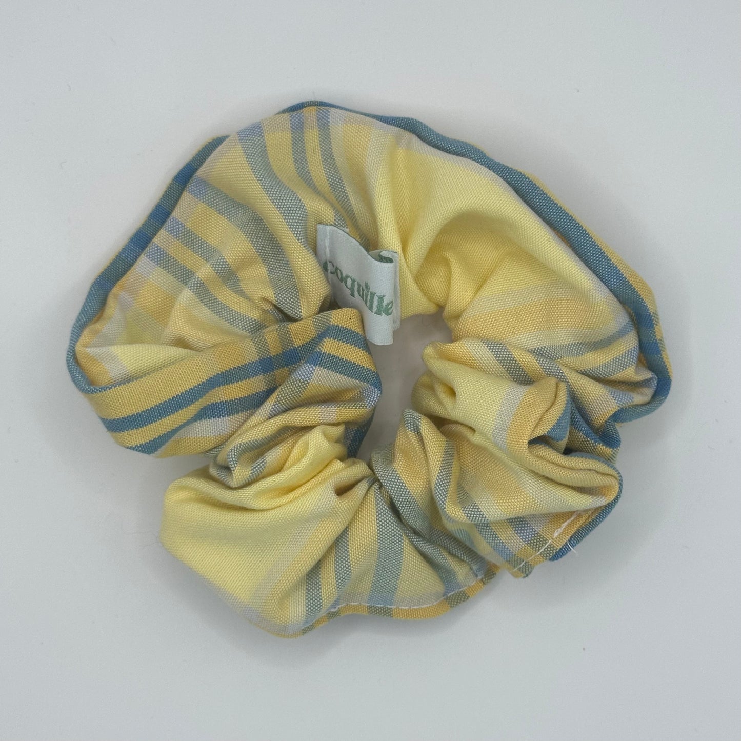 Chouchou Jaune Rayé Bleu