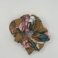 Chouchou Marron Fleurs