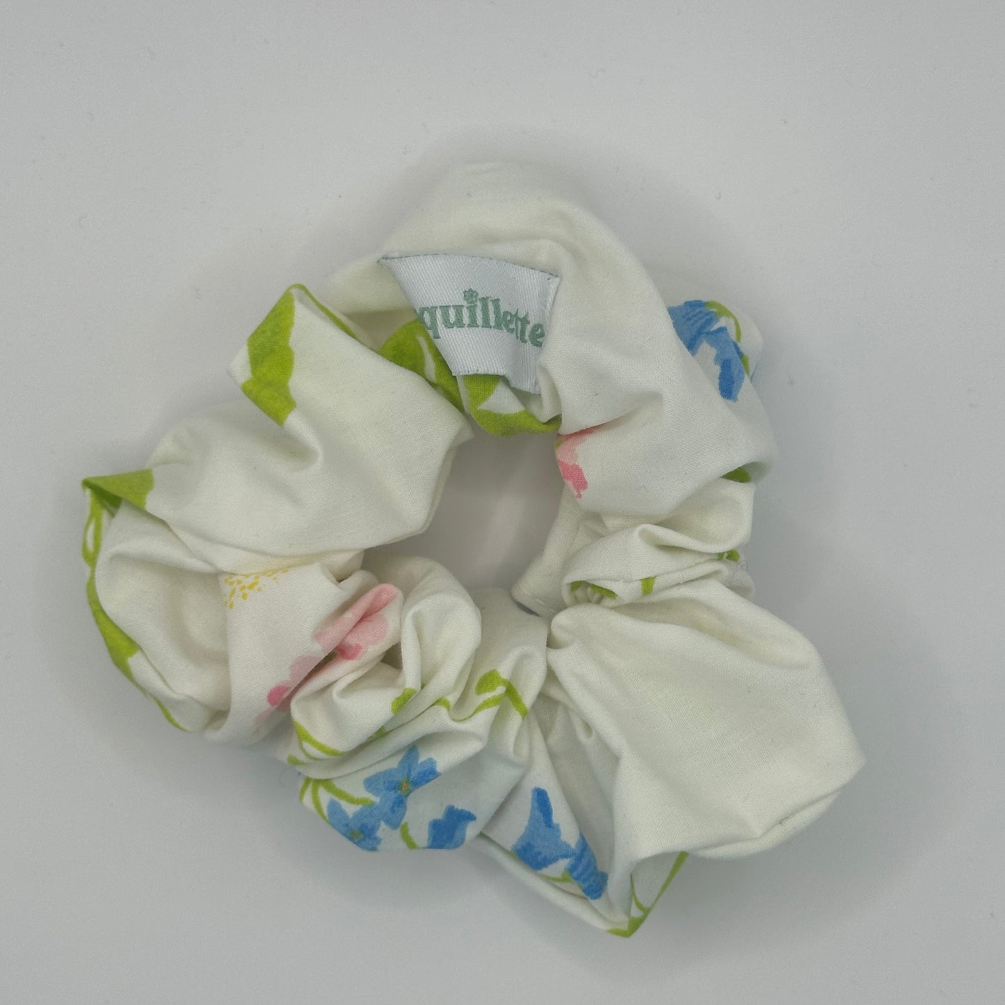 Chouchou Blanc Fleurs