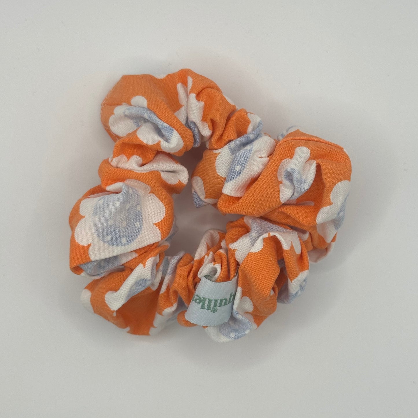 Chouchou Orange Fleurs