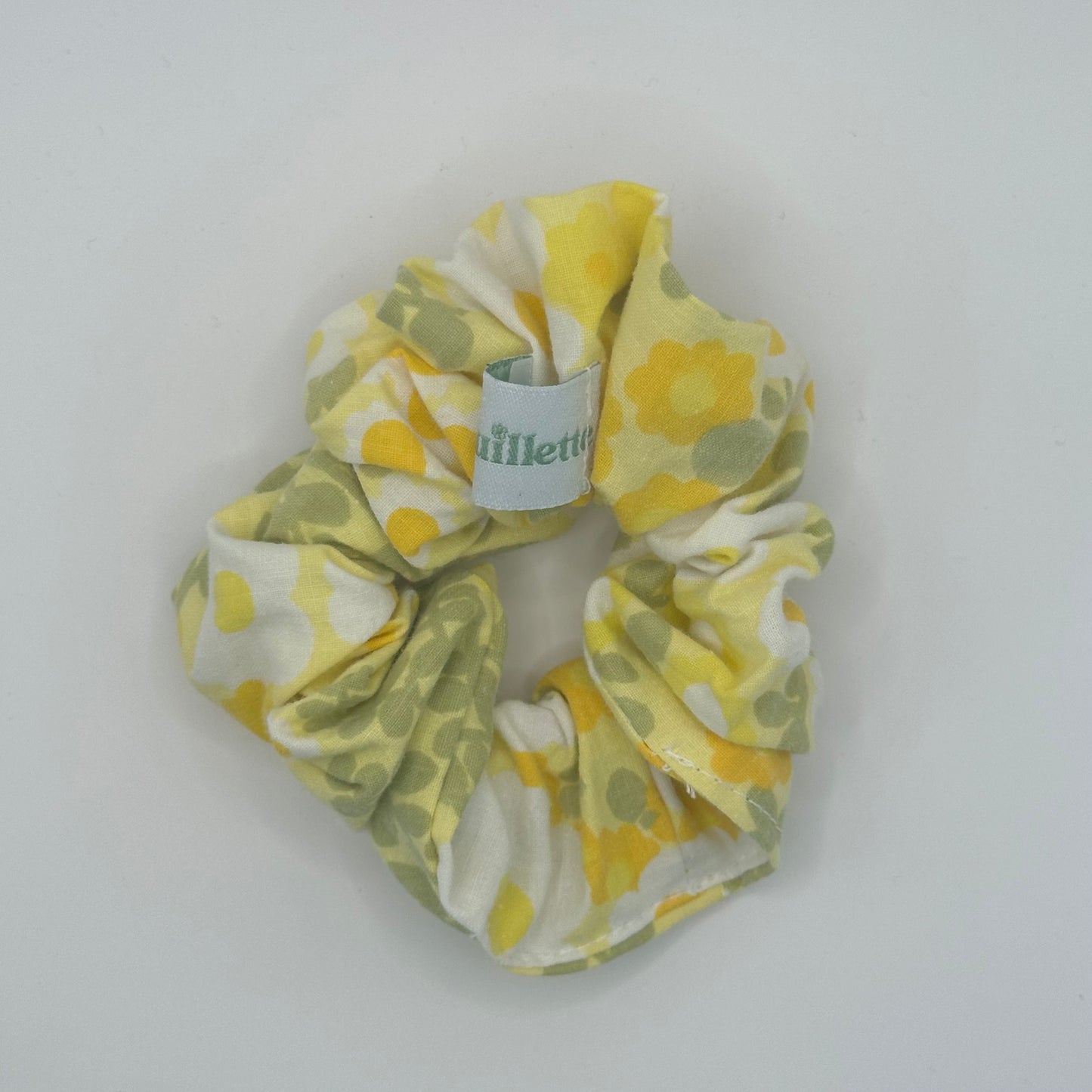 Chouchou Jaune Fleurs