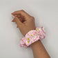 Chouchou Rose Fleurs