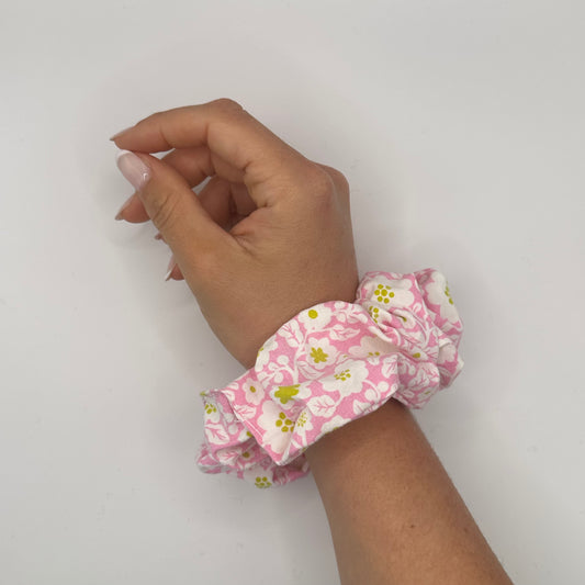 Chouchou Rose Fleurs