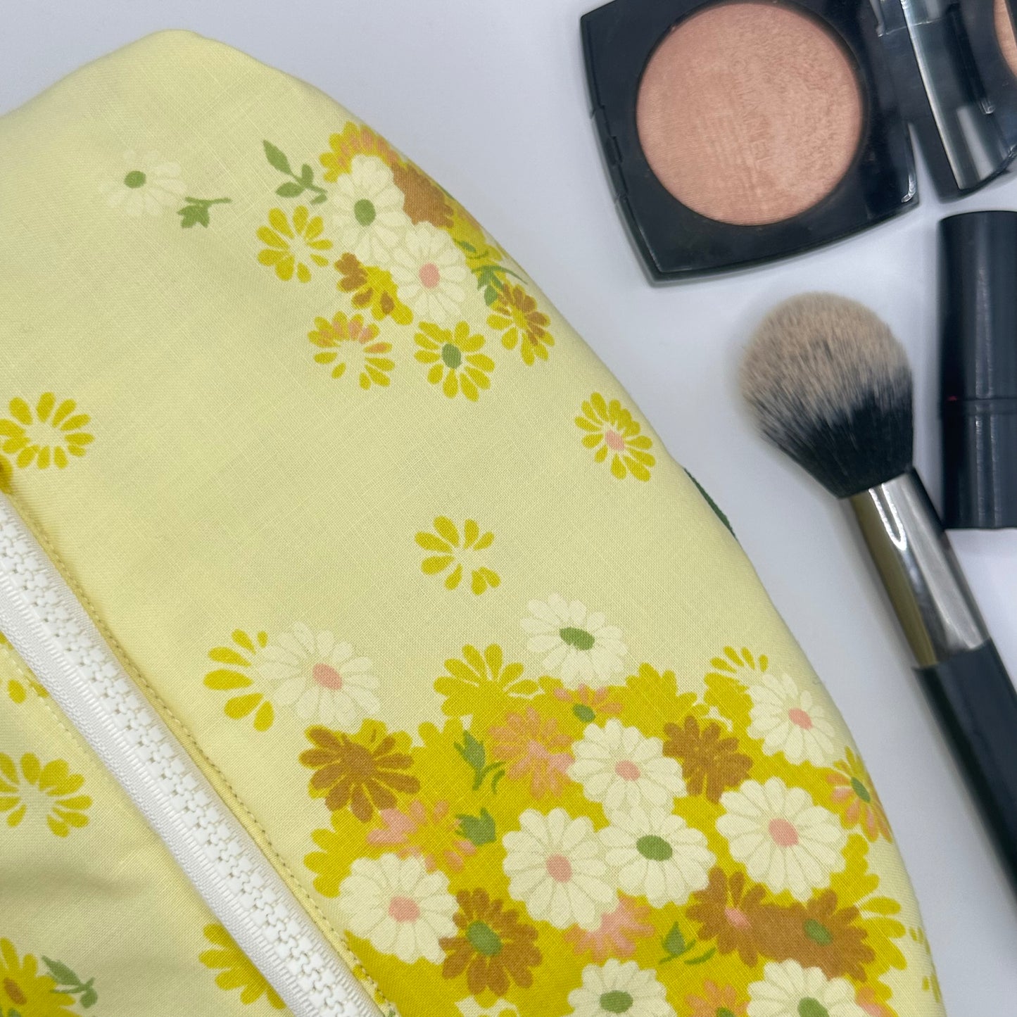 Trousse de toilette Jaune Fleurs