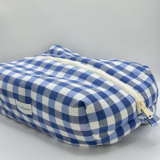 Trousse de toilette Vichy Bleu