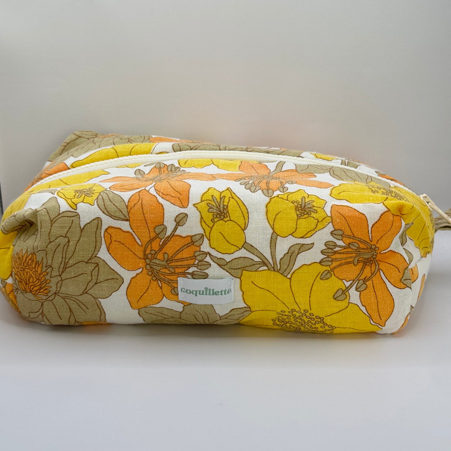 Trousse de toilette Fleurs Jaune Orange