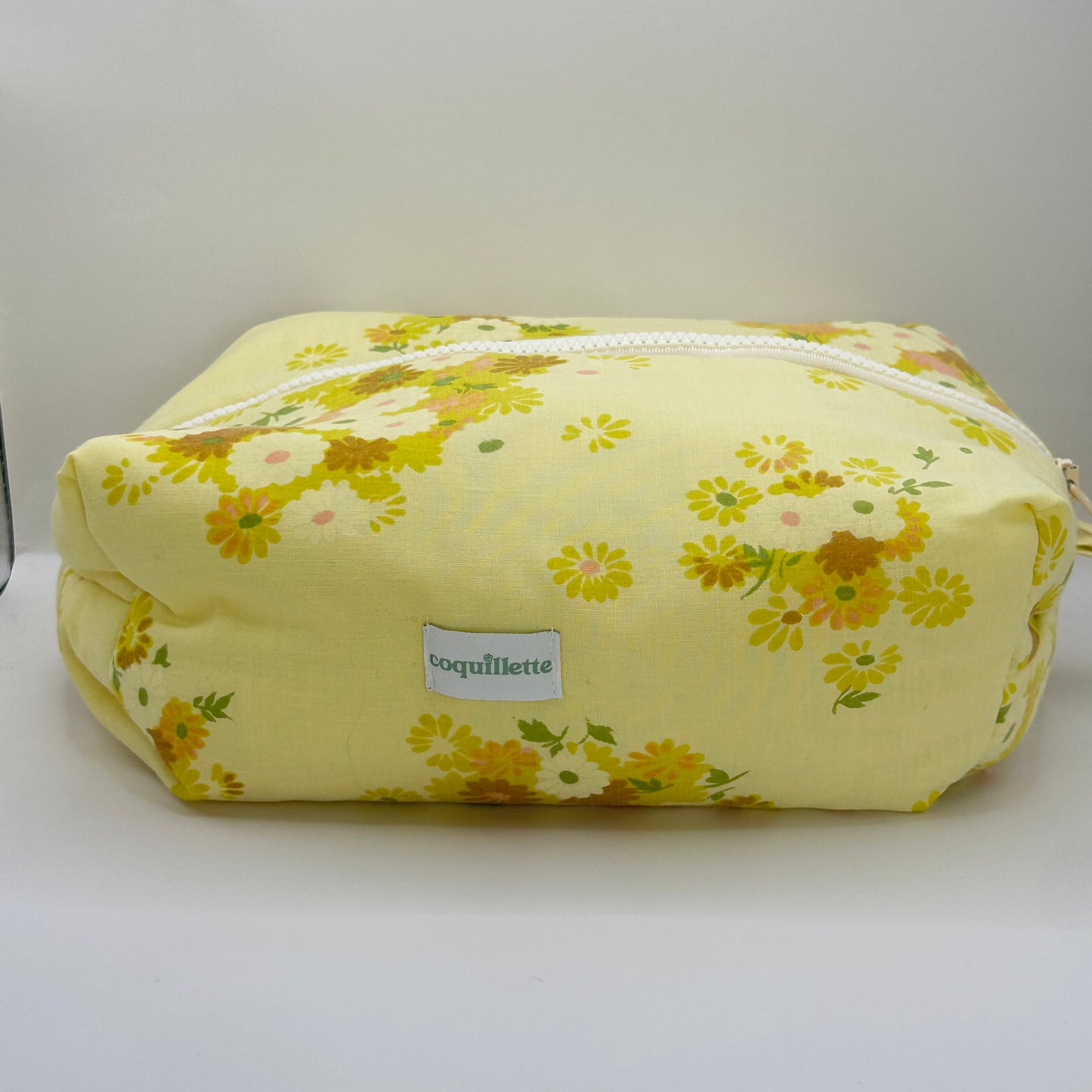 Trousse de toilette Jaune Fleurs