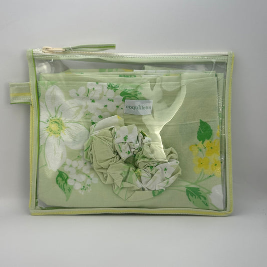 Pack de plage Vert Fleurs
