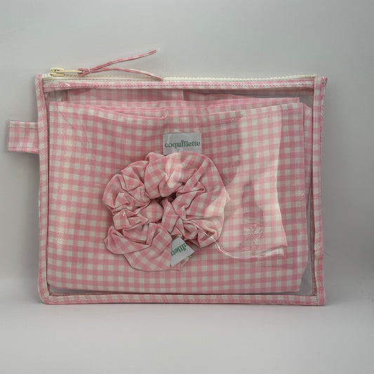 Pack de plage Vichy Rose