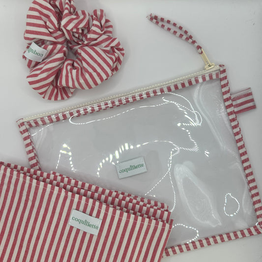 Pack de plage Rayé Rouge