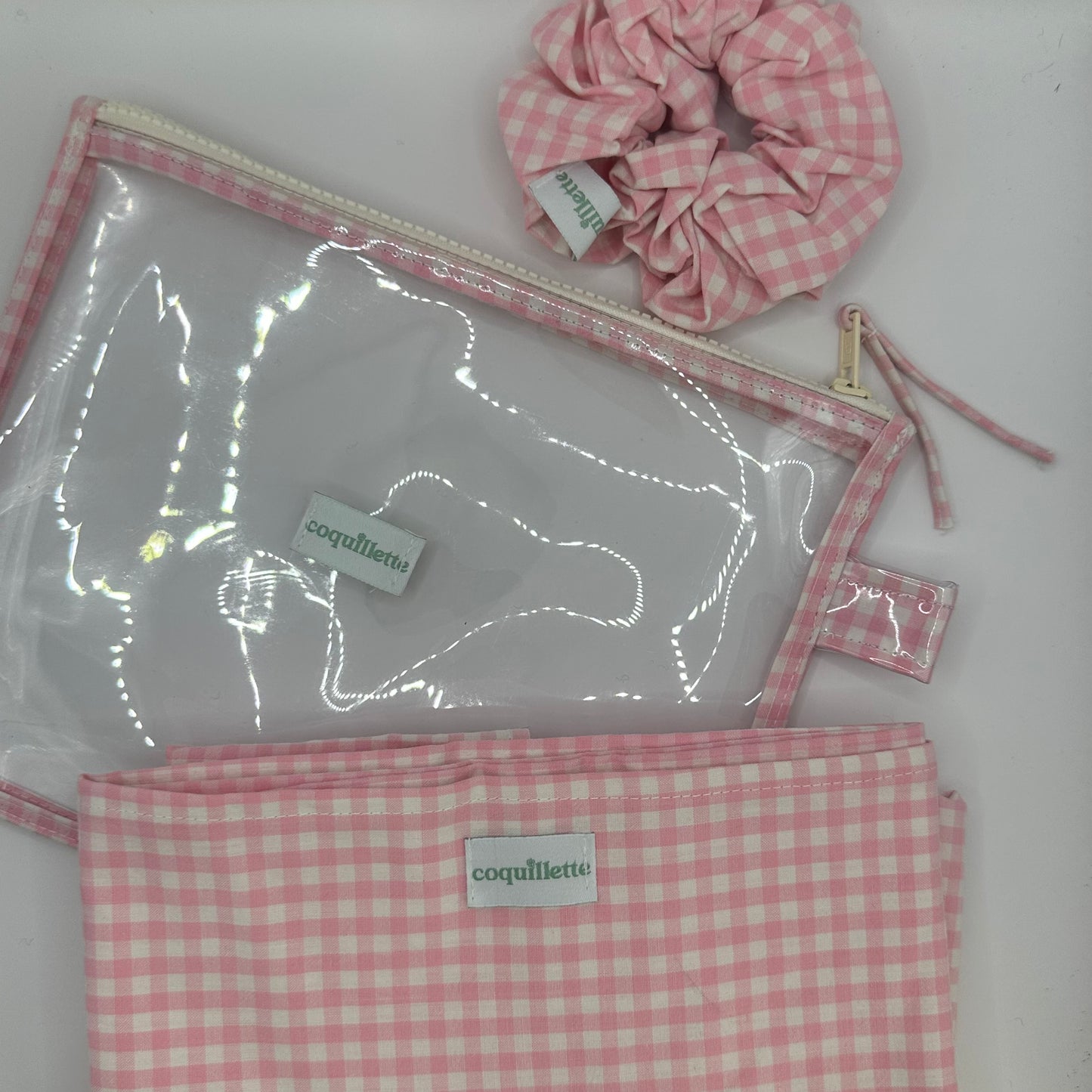 Pack de plage Vichy Rose