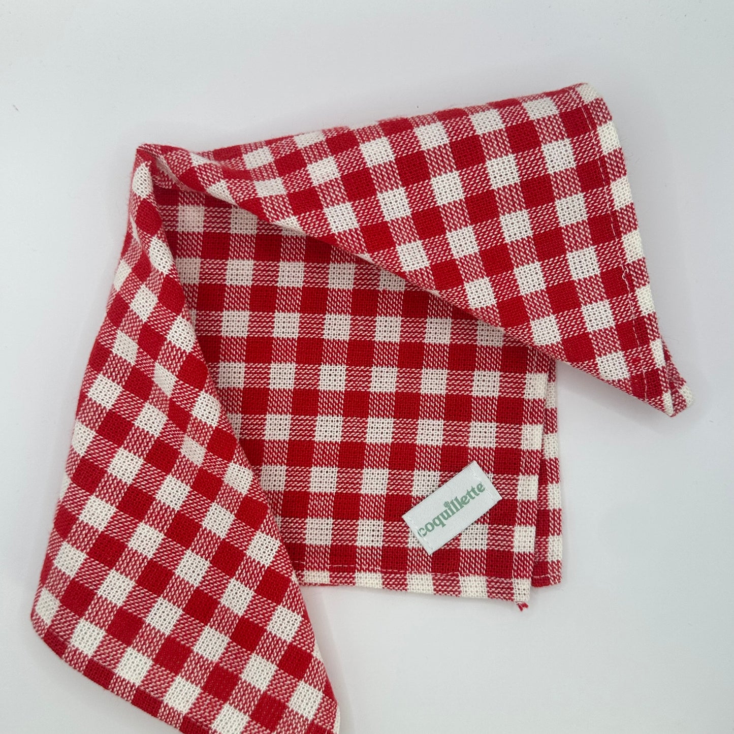 Petit Foulard Vichy Rouge