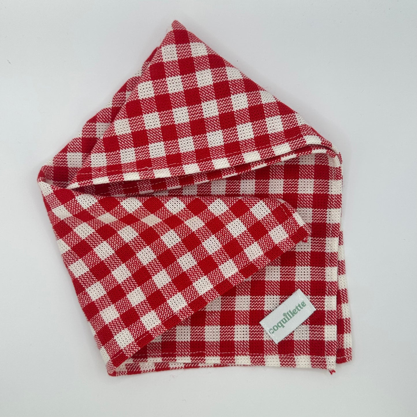 Petit Foulard Vichy Rouge