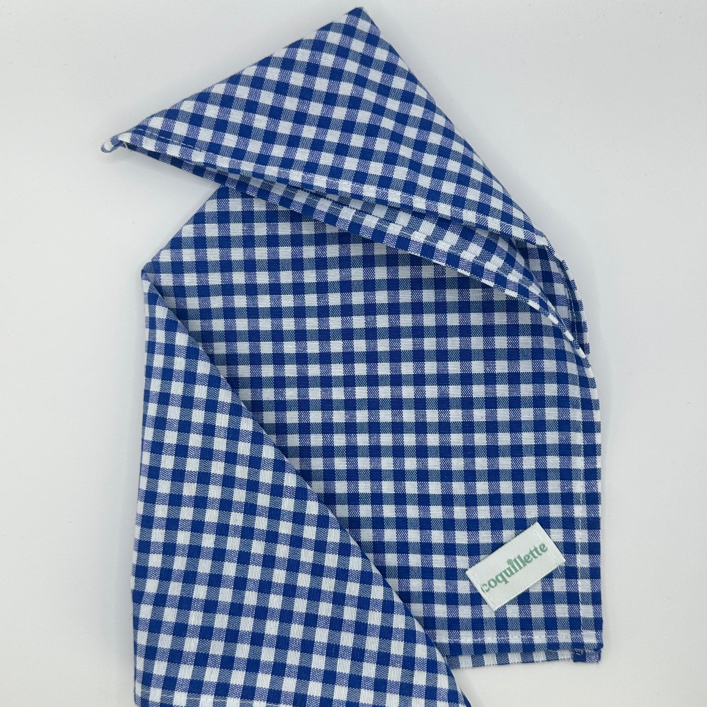Petit Foulard Vichy Bleu Marine