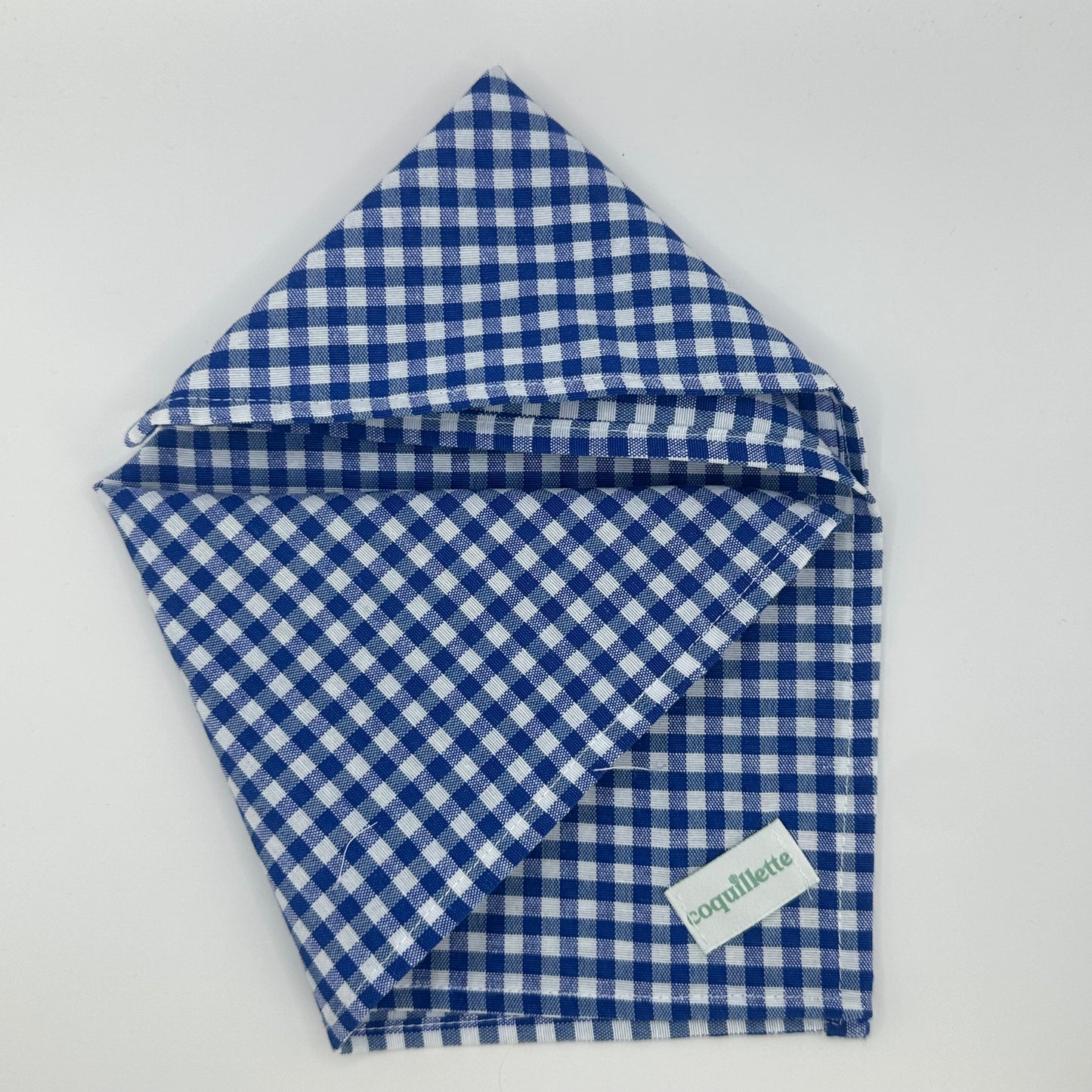 Petit Foulard Vichy Bleu Marine