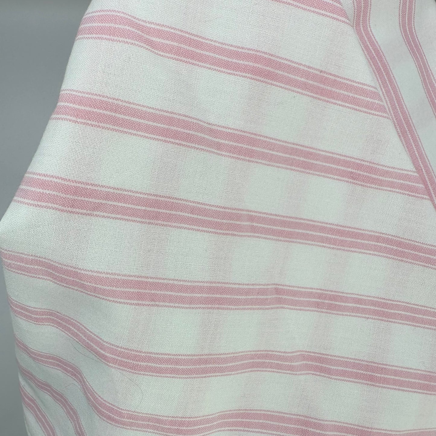 Grand Foulard Rayé Rose