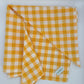 Grand Foulard Vichy Jaune