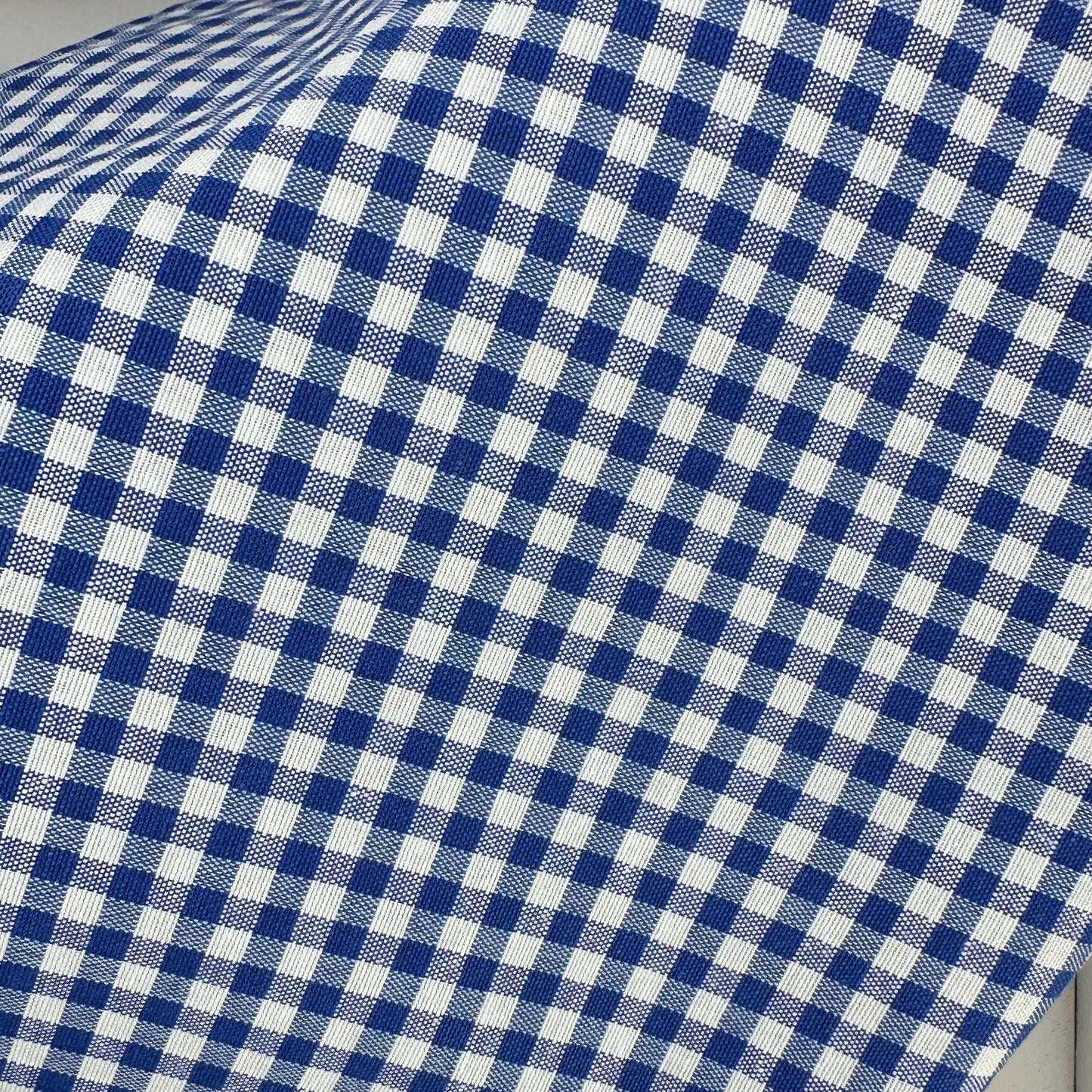 Grand Foulard Vichy Bleu