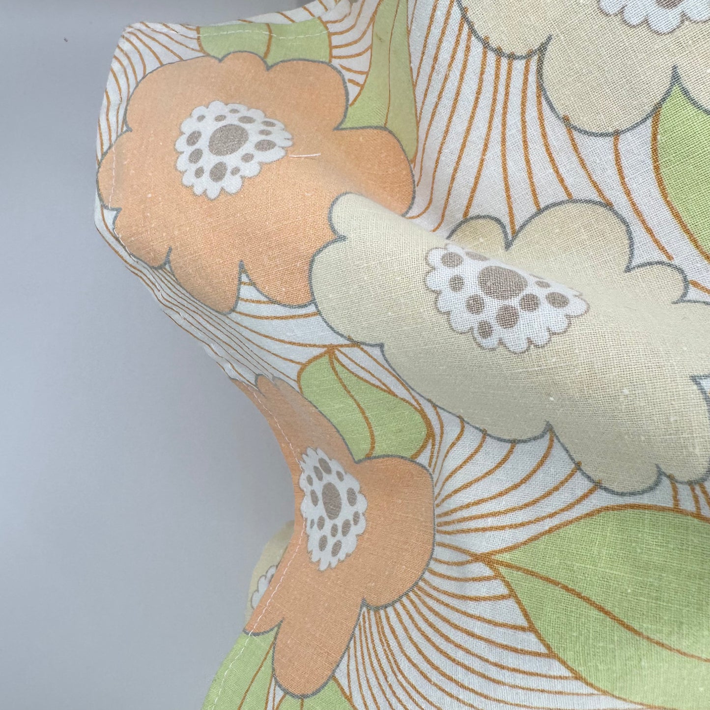 Grand Foulard Fleurs Orange