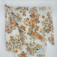 Grand Foulard Fleurs Marron