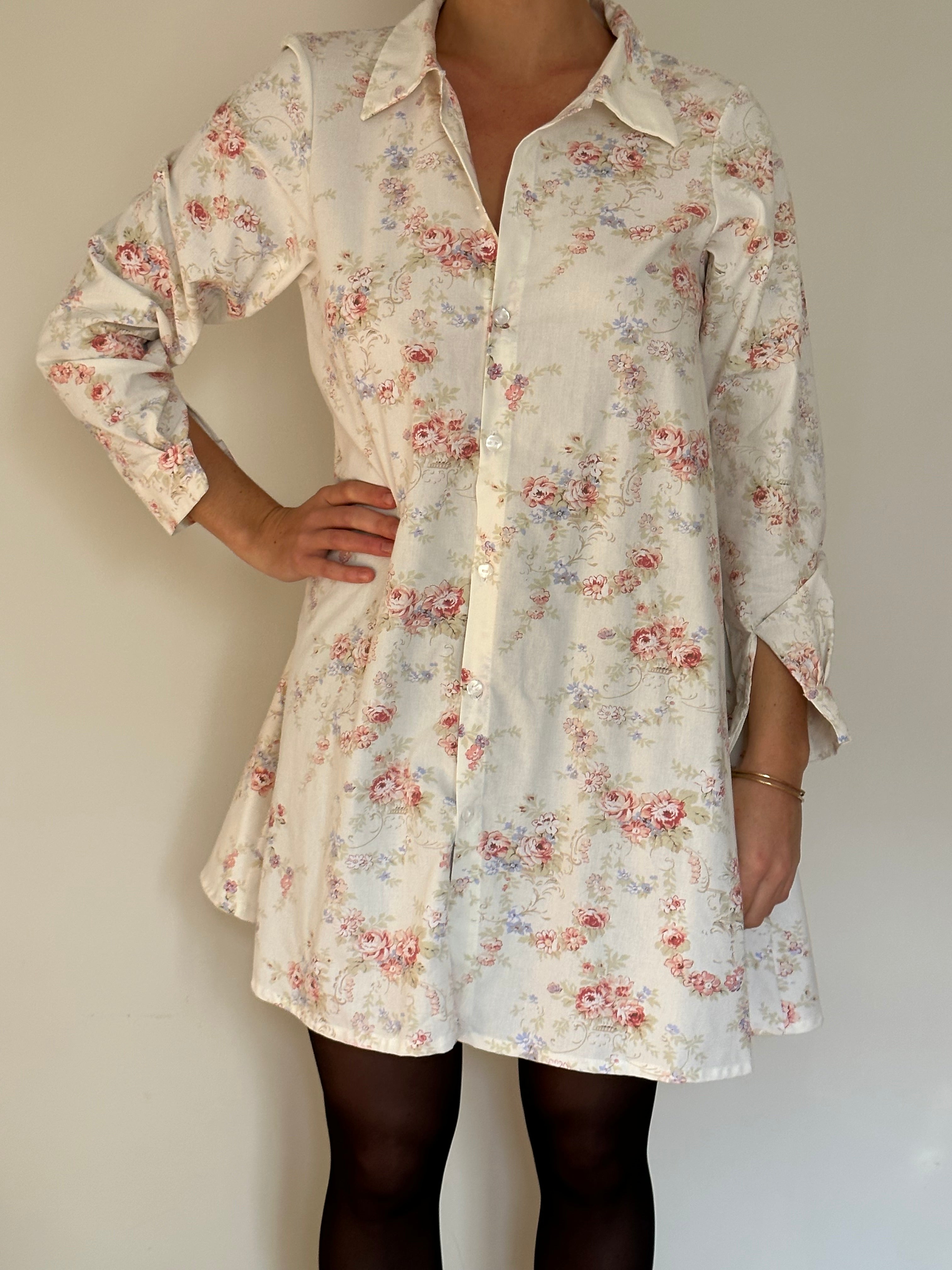 Robe Chemise Fleurs Atelier Coquillette