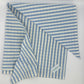 Grand Foulard Rayé Bleu