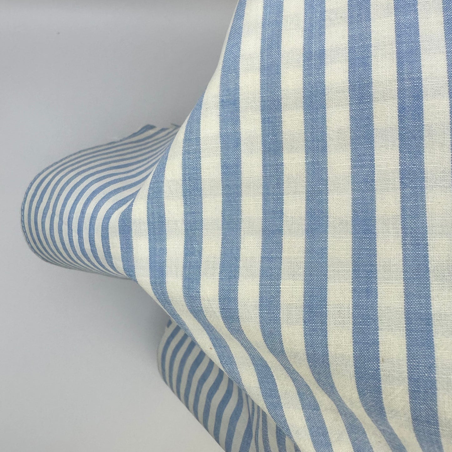 Grand Foulard Rayé Bleu