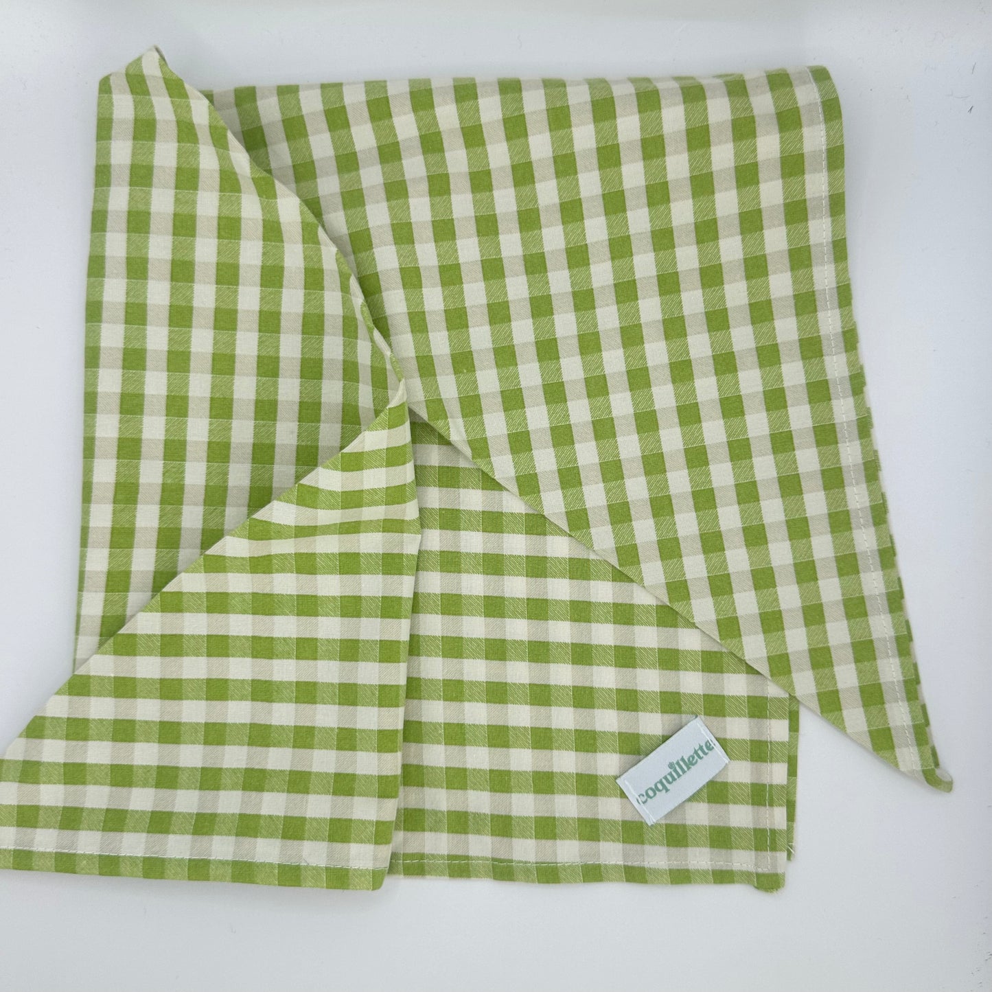 Grand Foulard Vichy Vert