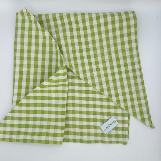 Grand Foulard Vichy Vert