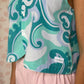 Haut Bouton Turquoise