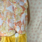 Haut Bouton Motifs Orange