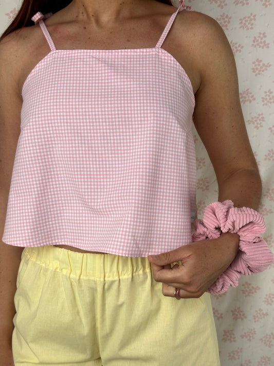 Top Vichy Rose