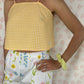 Top Vichy Jaune