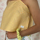Top Vichy Jaune
